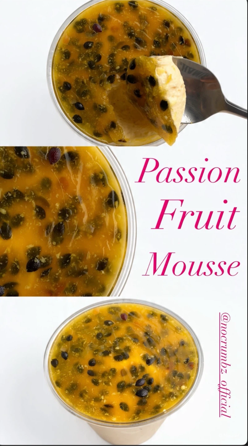 Creamy passion Fruit Mousse