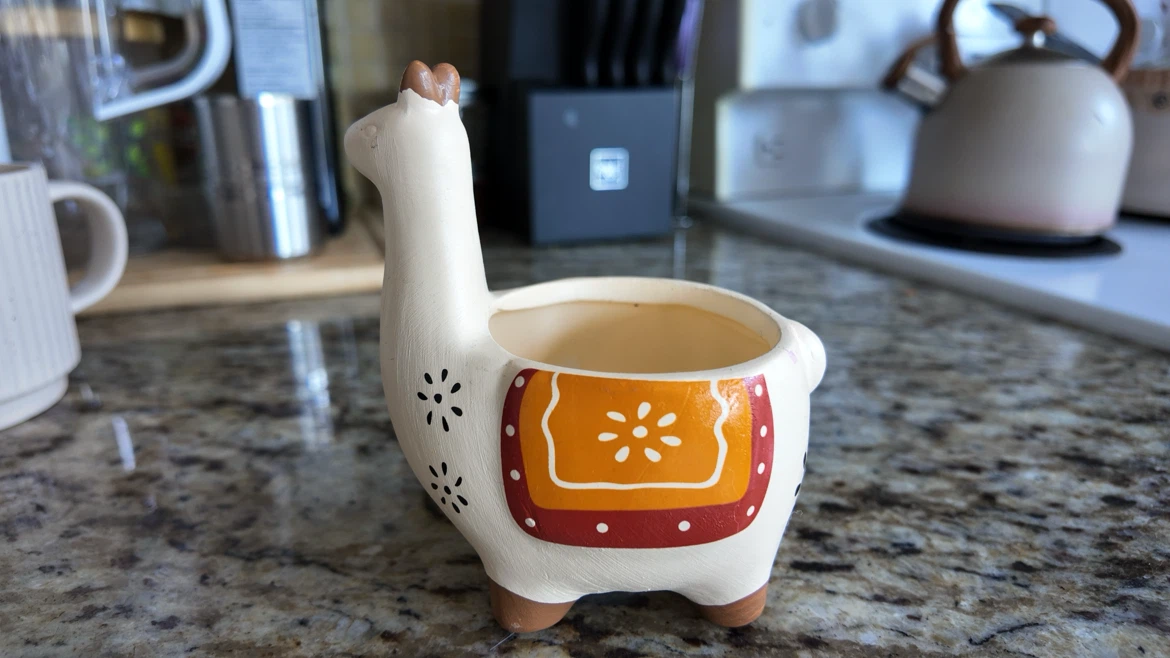Llama Ceramic Planter