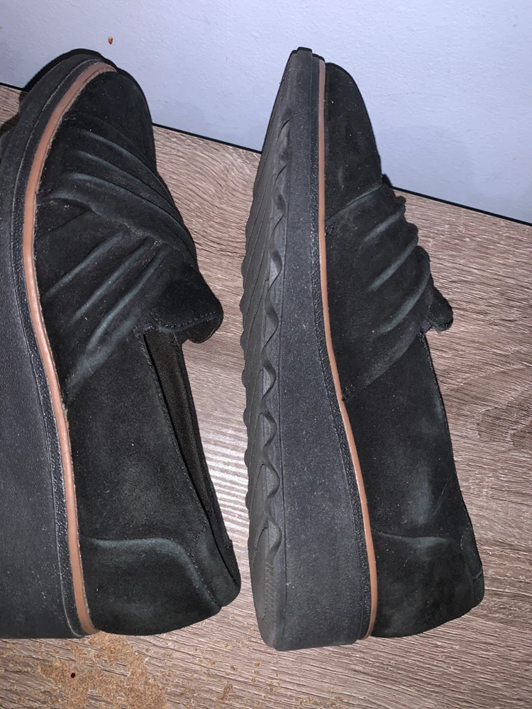 Clarks Collection Black Suede Slip-on Shoes - photo 3