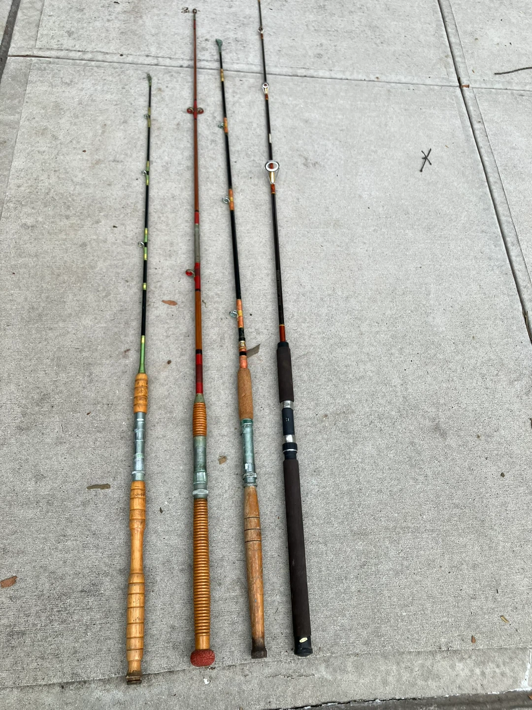 Set of 4 Fishing Rods