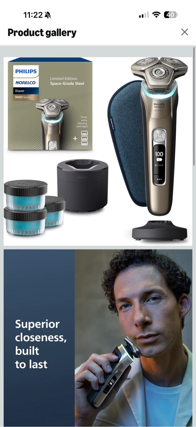 Philips Norelco 9000 Series Limited Edition Shaver - photo 4