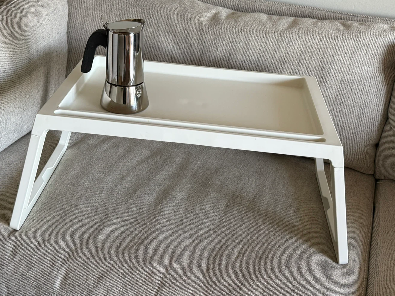 IKEA-White Foldable Bed Tray Desk