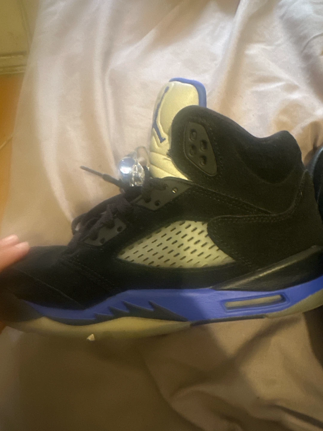 Air Jordan 5 Retro Black Racer Blue - photo 3