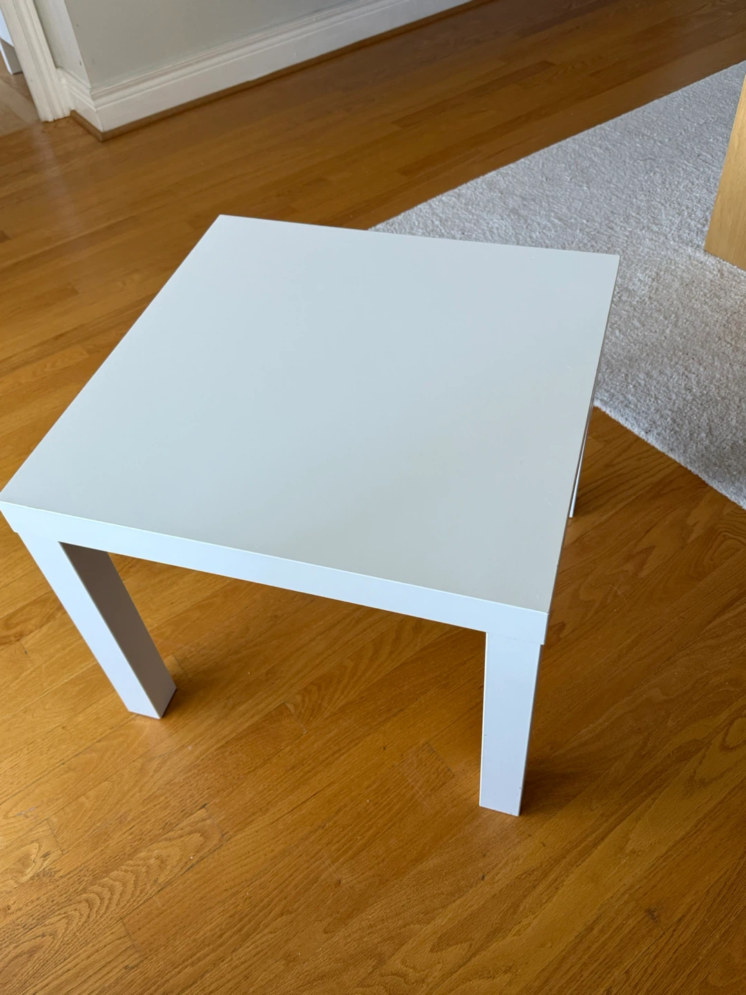 White IKEA Lack Side Table