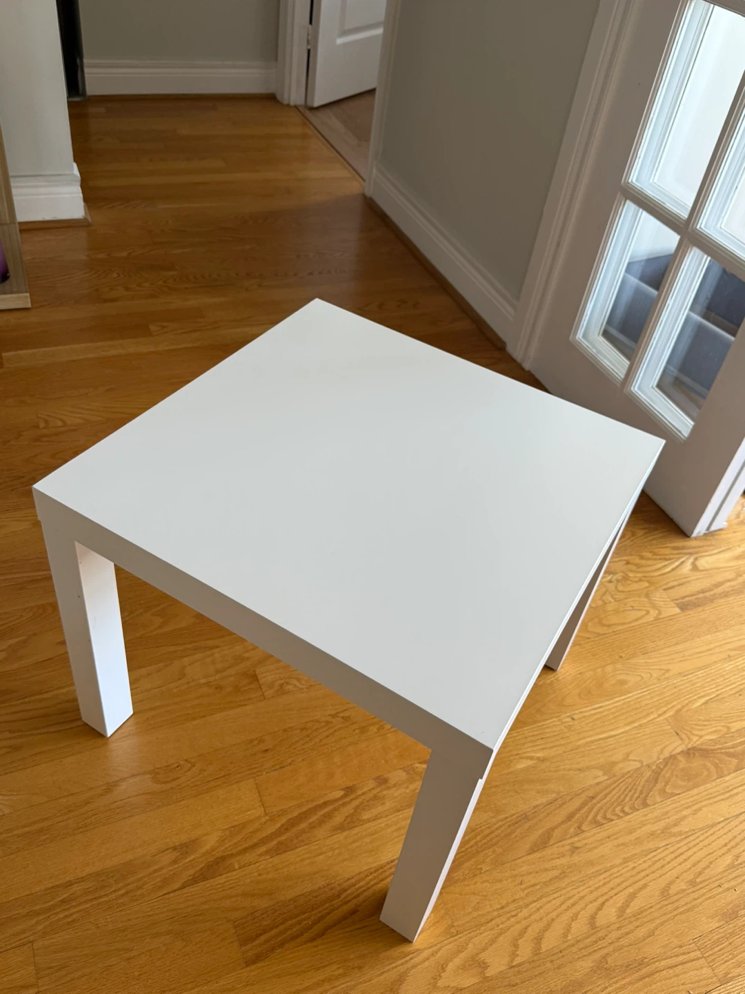 White IKEA Lack Side Table - photo 3