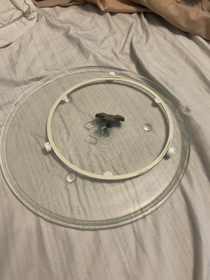 Microwave Glass Turntable Tray and Roller Ring - photo 2