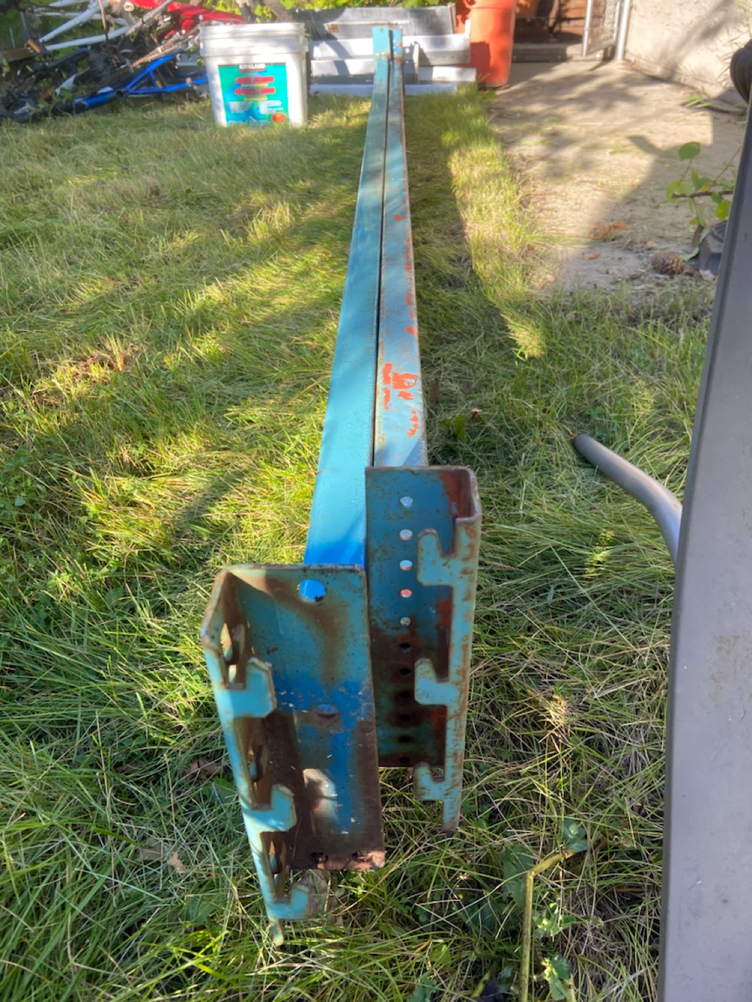 Two Metal Pallet Racking Beams - photo 4