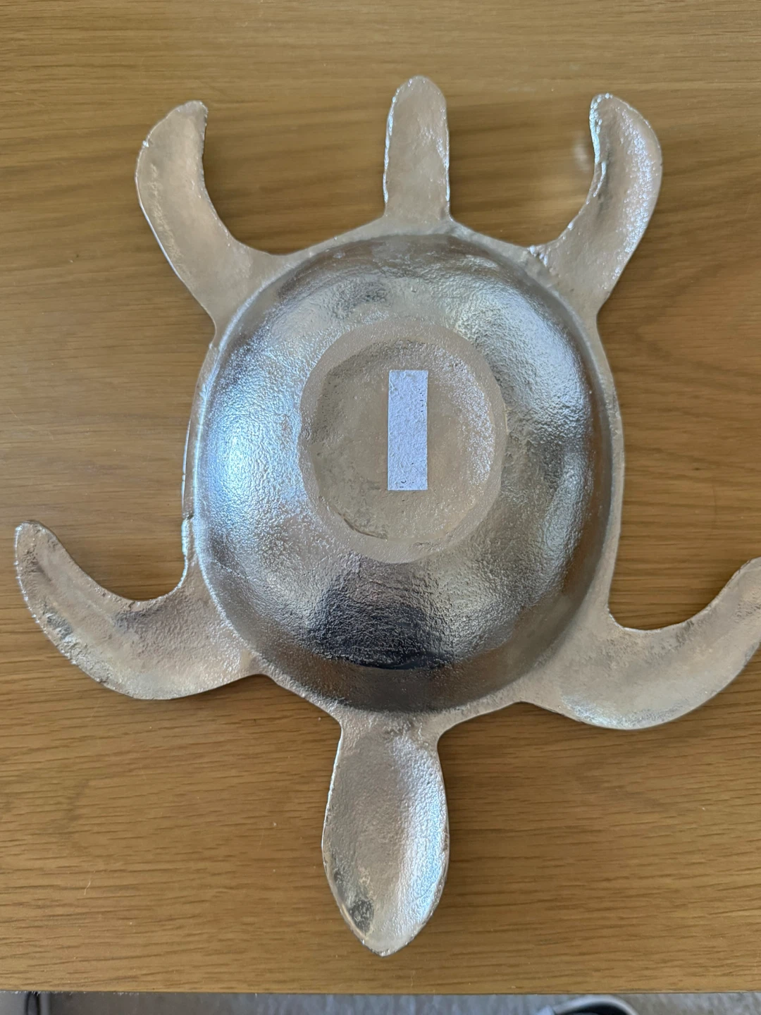 Silver-toned turtle decorative dish - photo 3