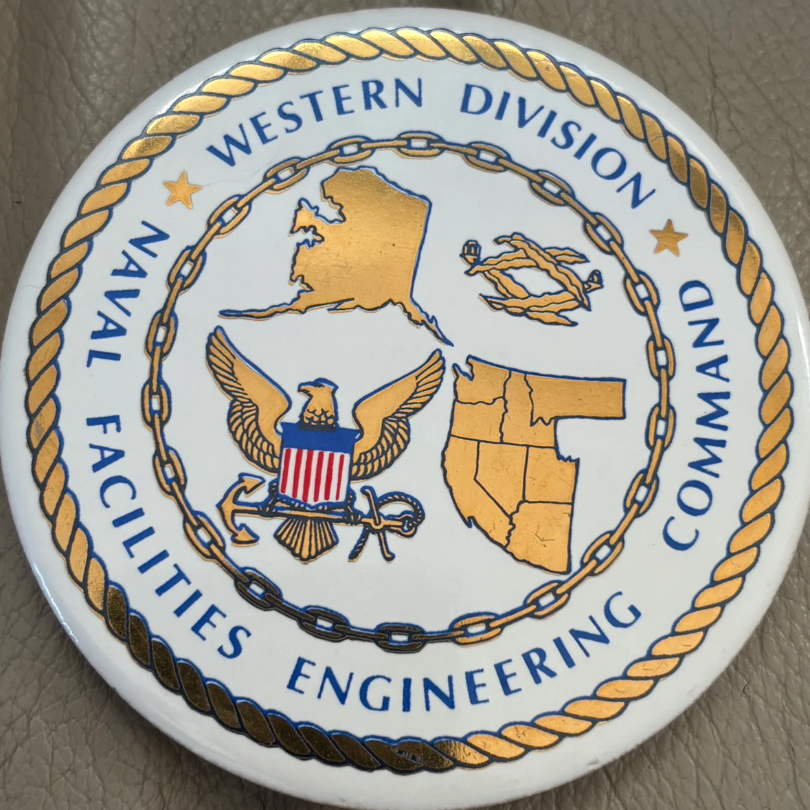 Naval Facilities Engineering Command Ceramic Coaster 🏈 - photo 3