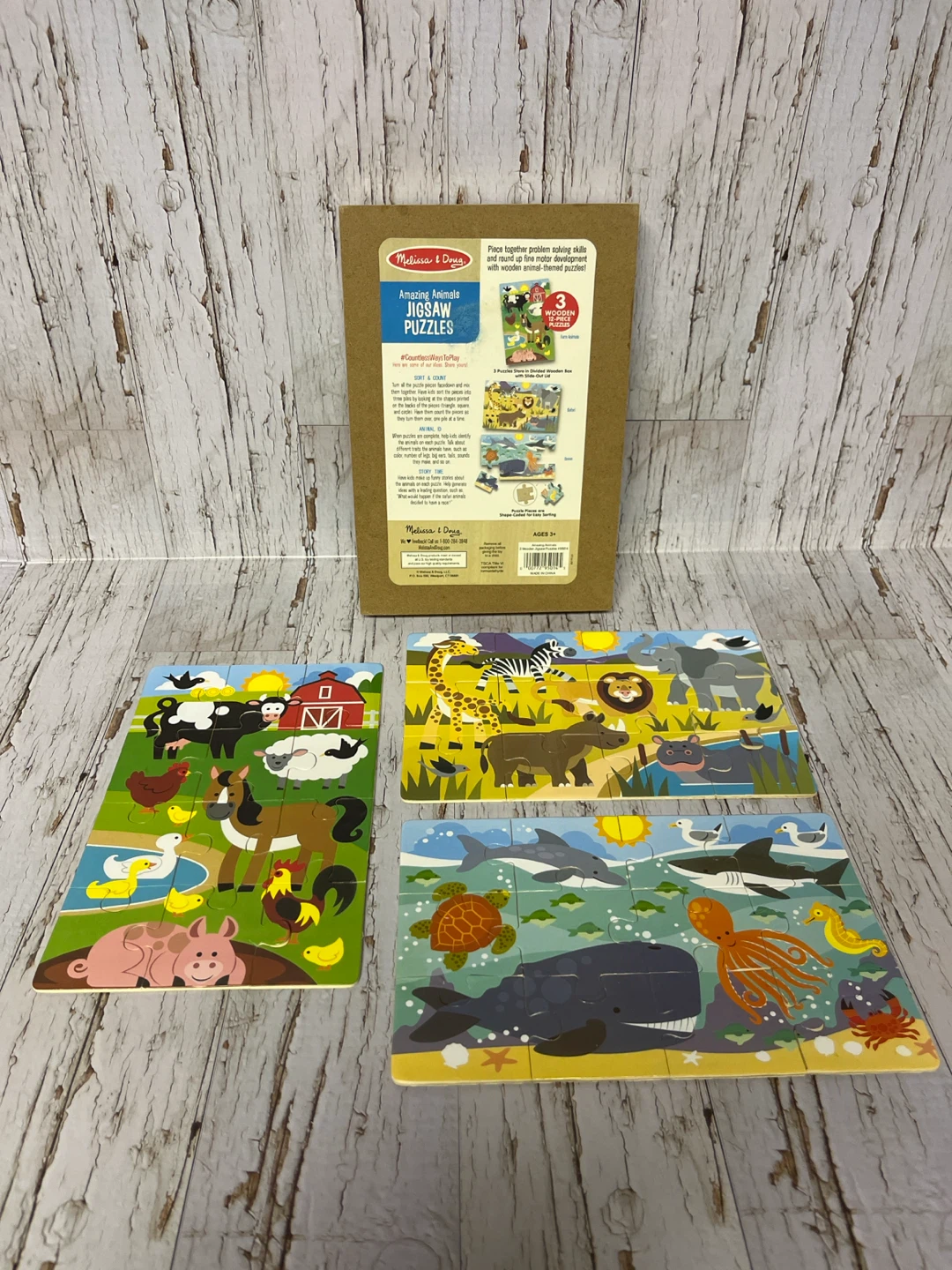 Melissa & Doug Amazing Animals Jigsaw Puzzles