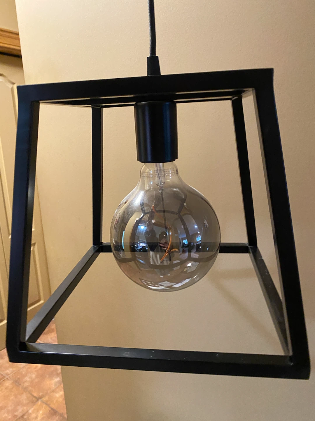 3 IKEA FELSISK pendant lamps with LED bulbs