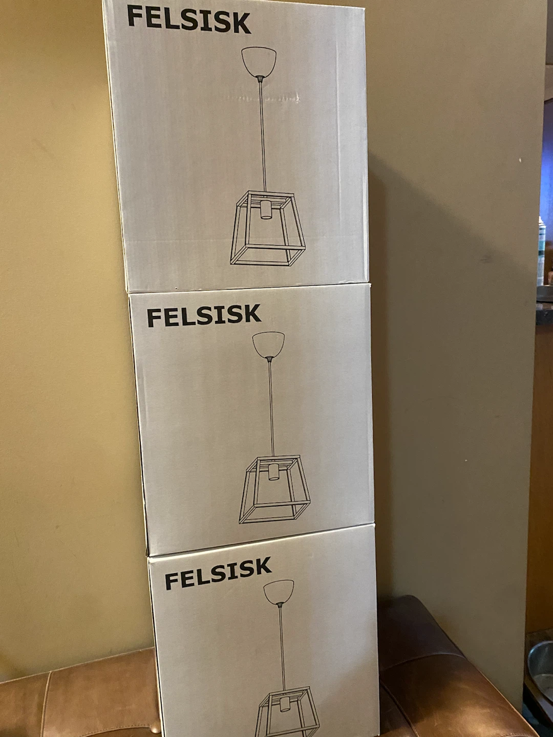 3 IKEA FELSISK pendant lamps with LED bulbs - photo 4