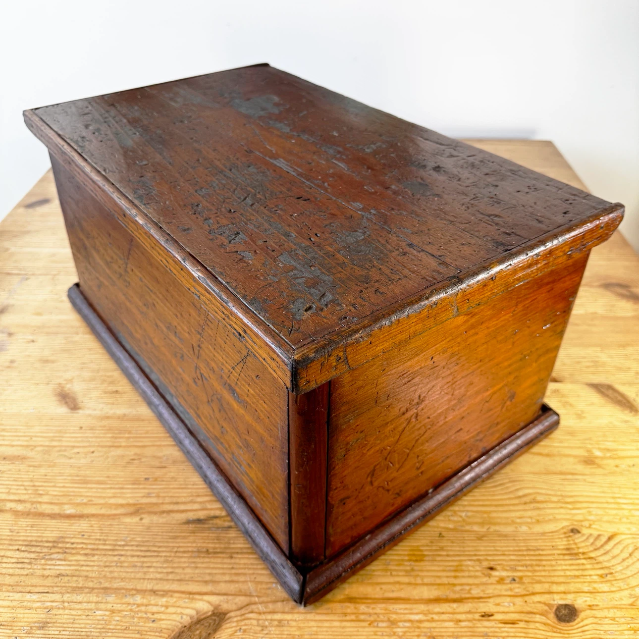 Vintage rustic storage trunk