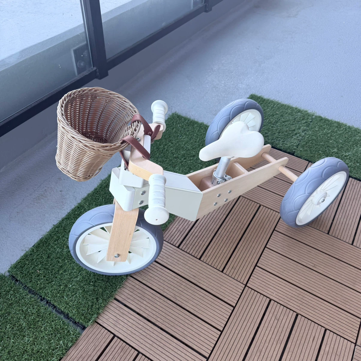 Coco village- Wooden Toddler Tricycle with Basket
