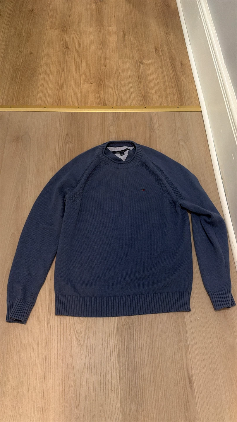 Tommy Hilfiger Blue Crew Neck Sweater
