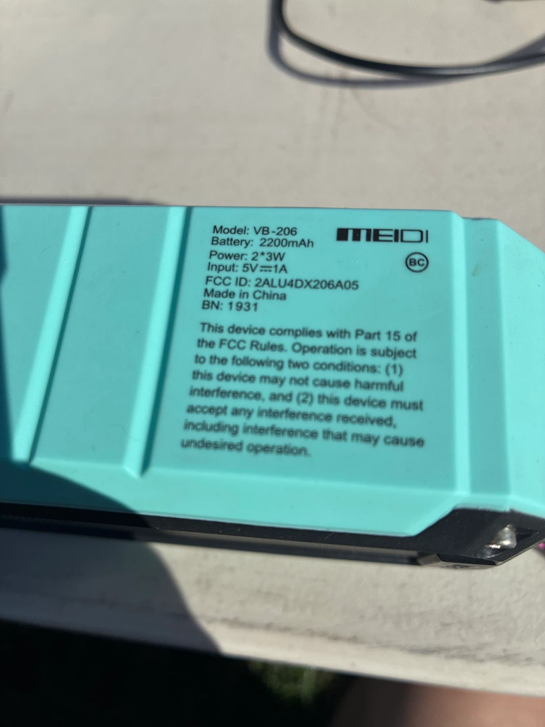 Meidi VB-206 Portable Bluetooth Speaker - photo 4