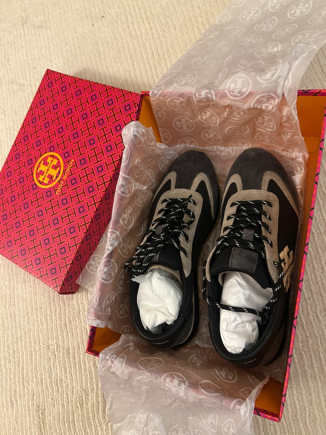 NEW Tory Burch Women's Vintage Nylon Runner Sneakers (US 8.5) - photo 2