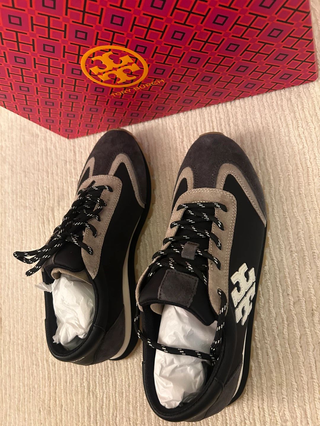 NEW Tory Burch Women's Vintage Nylon Runner Sneakers (US 8.5) - photo 3