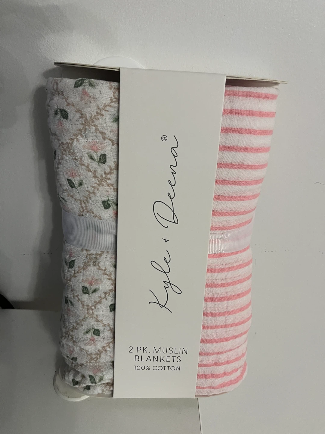 New in box - Kyle + Deena 2 Pack Muslin Blankets