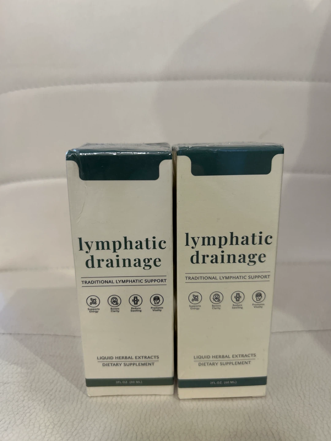Two Lymphatic Drainage Herbal Extract Supplements