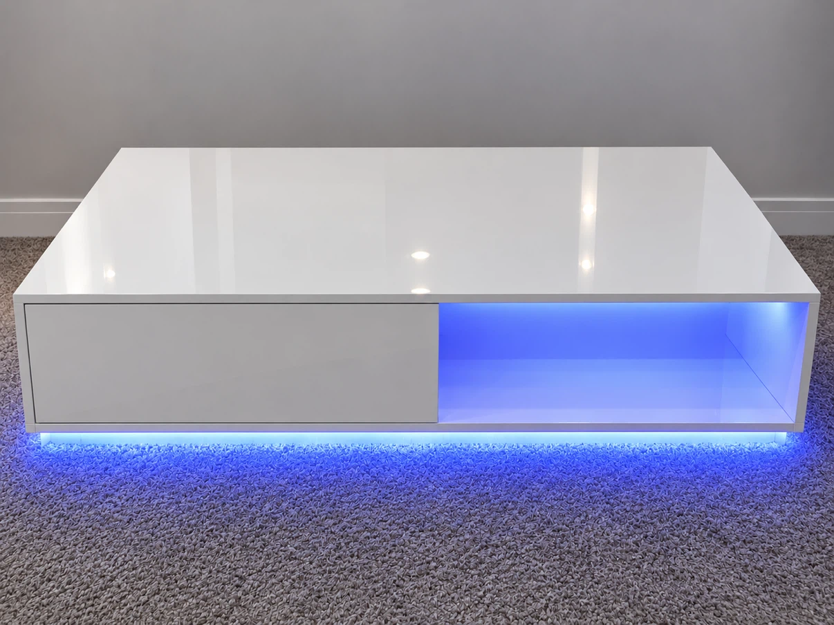 White Gloss LED Coffee Table