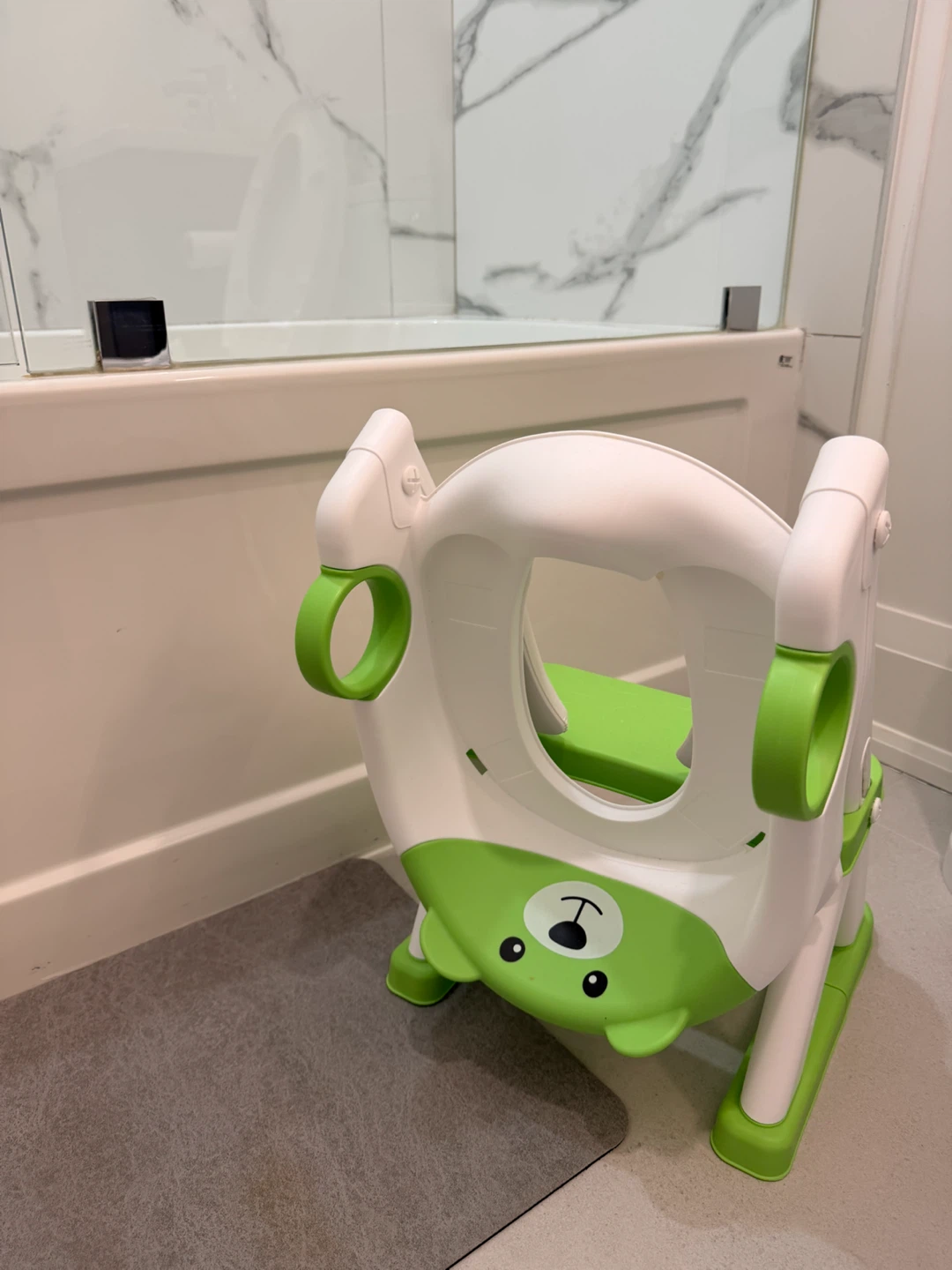 Green Bear Potty Training Seat with Step Stool - photo 2
