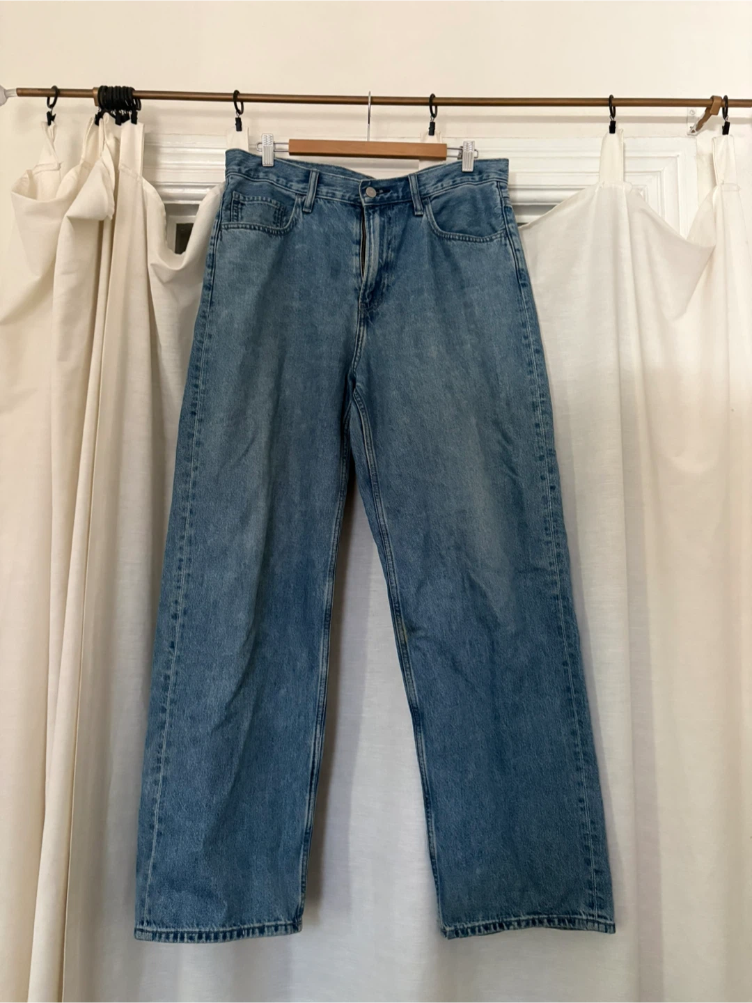 Uniqlo Wide Fit Straight Jeans - 32 inch Waist