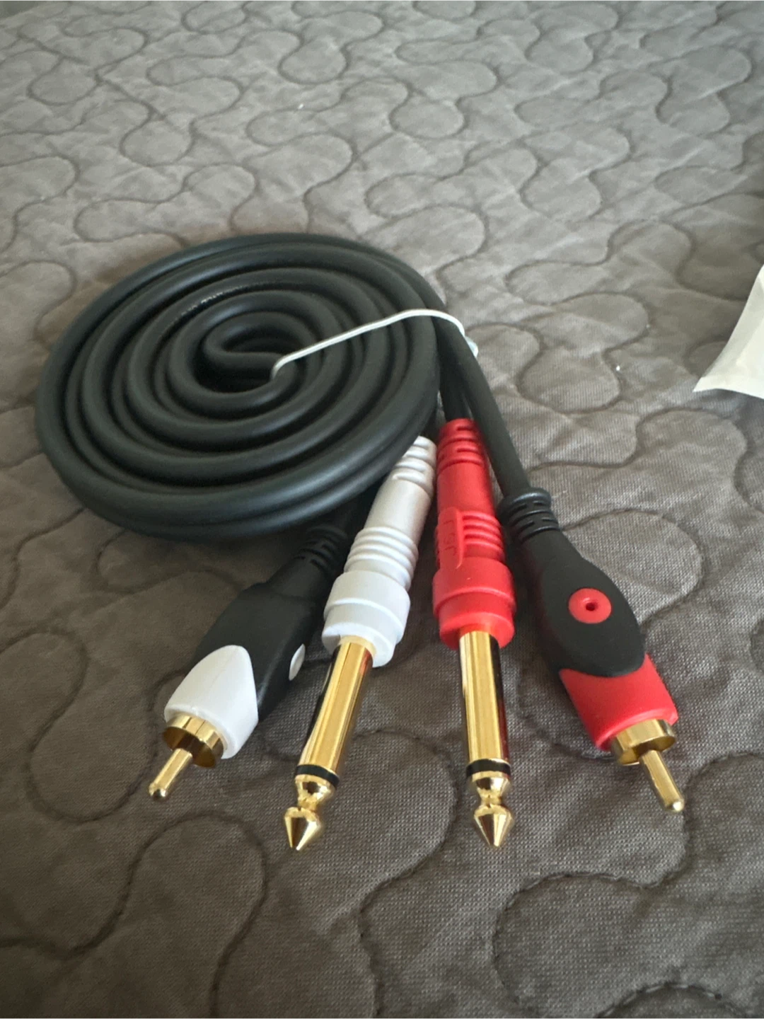 Duttek 6.35mm TRS to Dual RCA Audio Cable - photo 2
