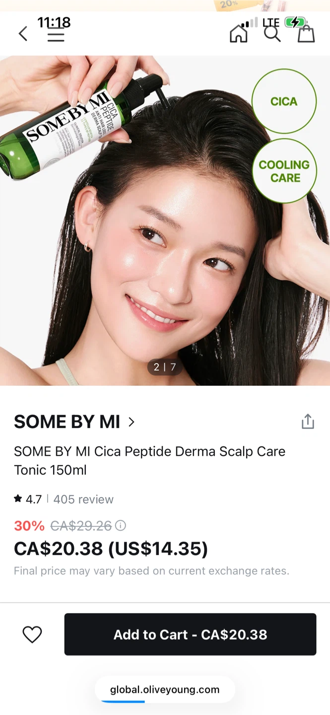SOME BY MI Anti Hair Loss Cica Peptide Scalp Care Tonic 150ml - photo 2