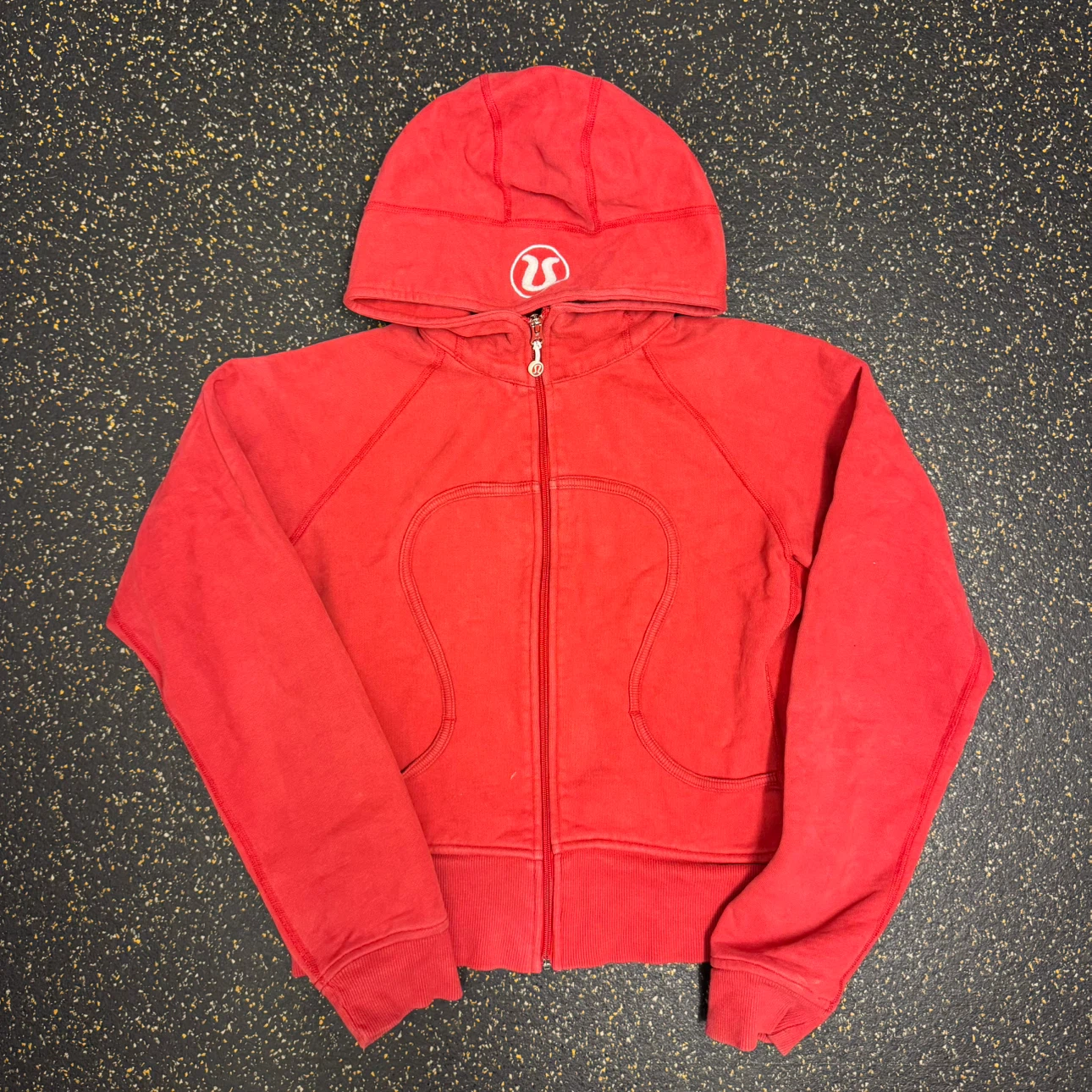 Lululemon Red Zip-Up Hoodie