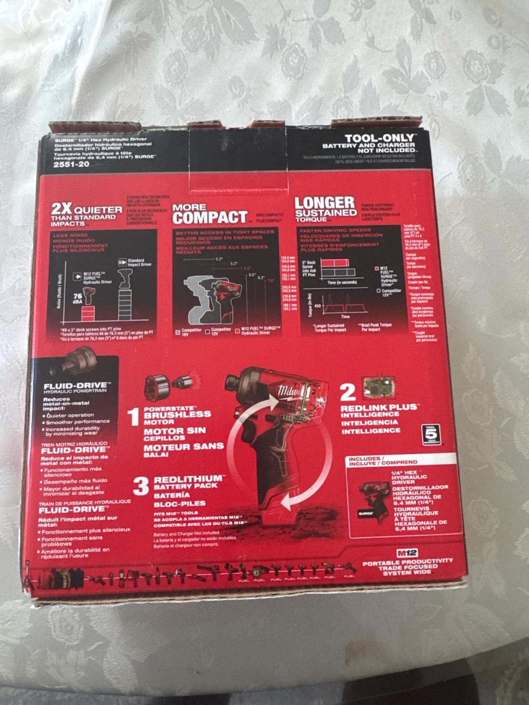 Milwaukee M12 FUEL Surge 1/4" Hex Hydraulic Driver - photo 2