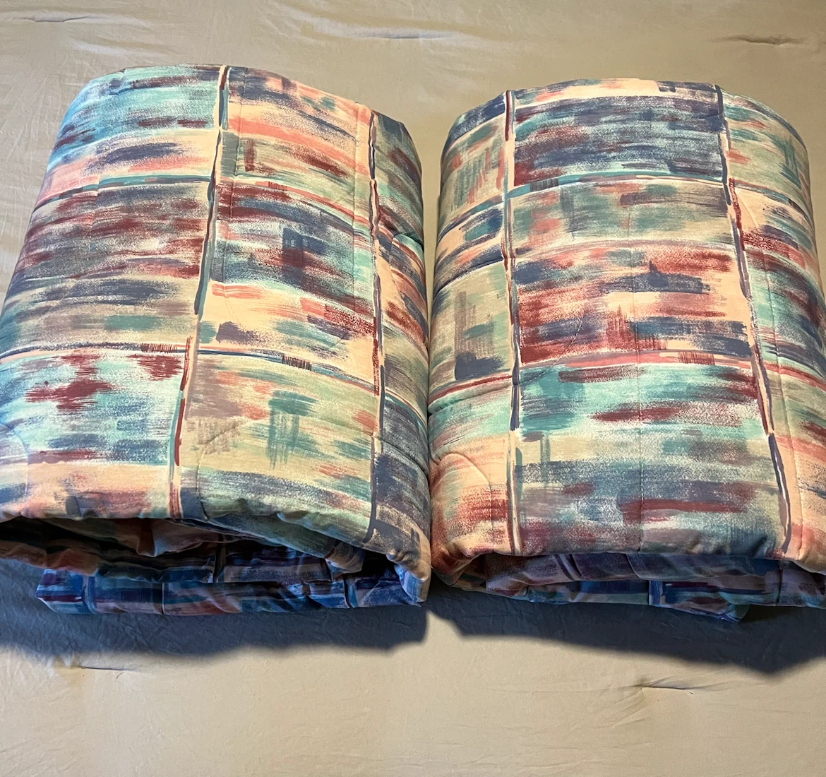 Abstract Print Twin Comforters – Set of 2