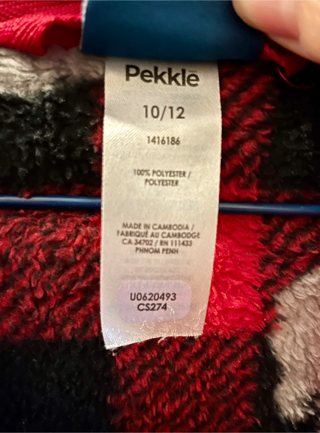 Pekkle Kids Buffalo Plaid Fleece Robe - photo 2