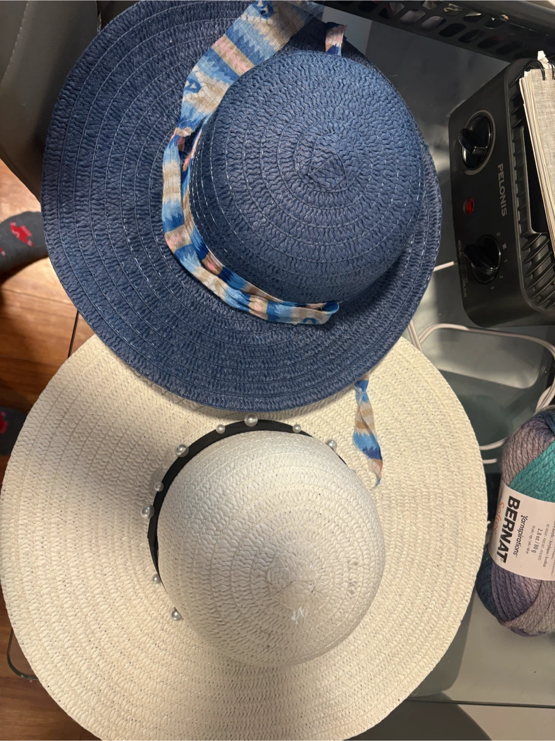 🏈Set of Two Straw Hats