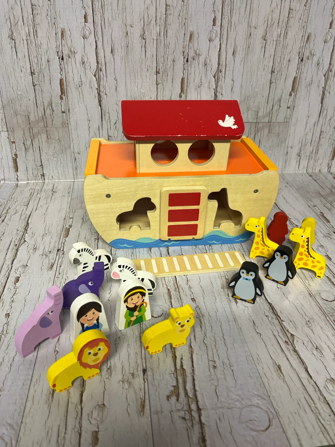 Wooden Noah's Ark Shape Sorter Toy