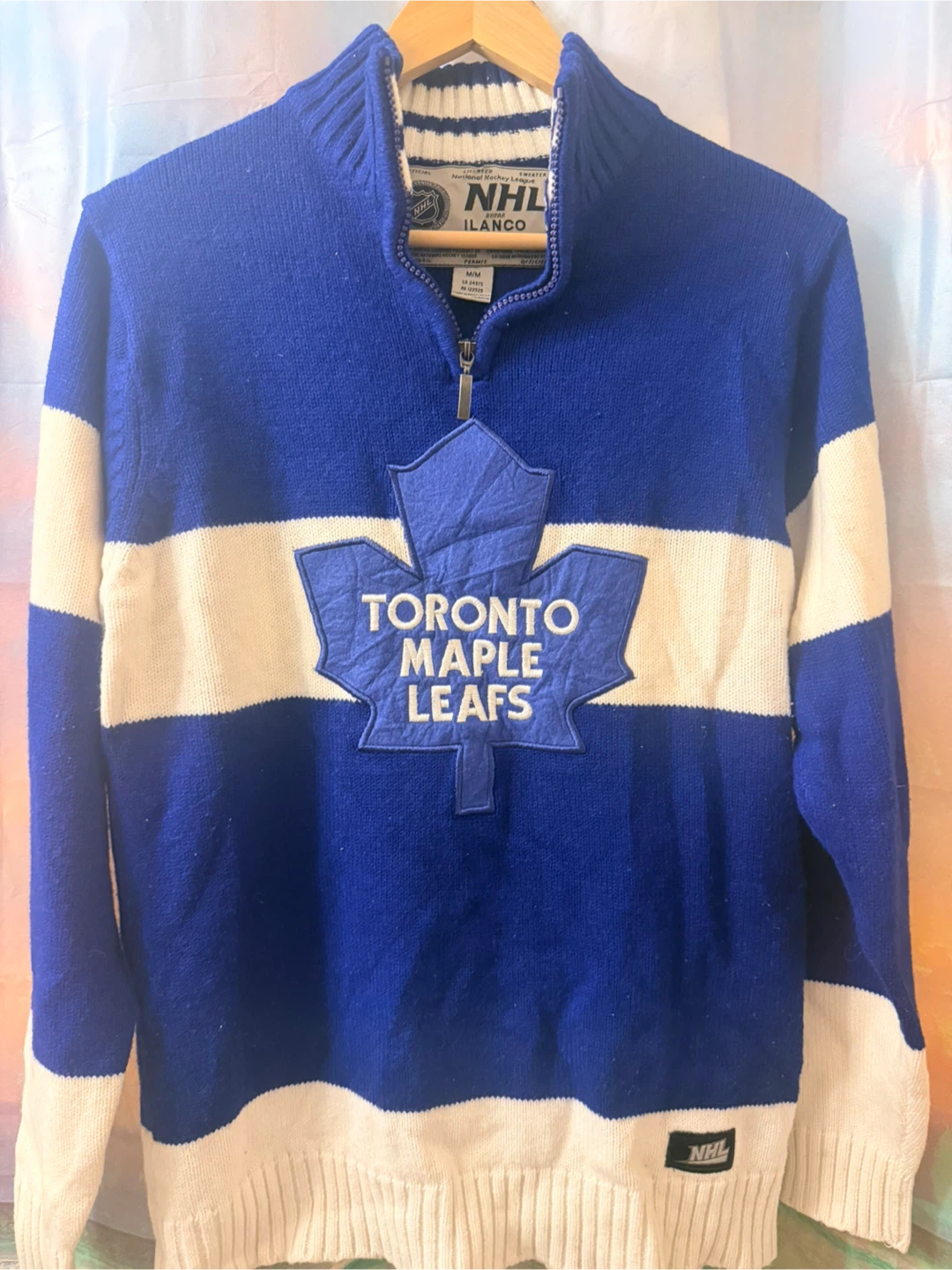 NHL Toronto Maple Leafs Quarter-Zip Sweater