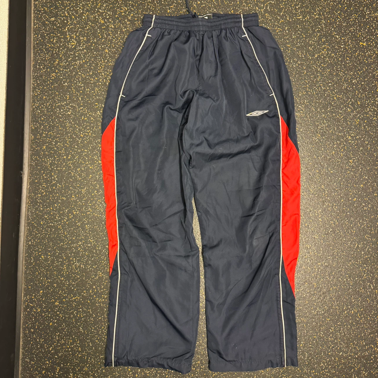 Umbro Track Pants Navy and Red