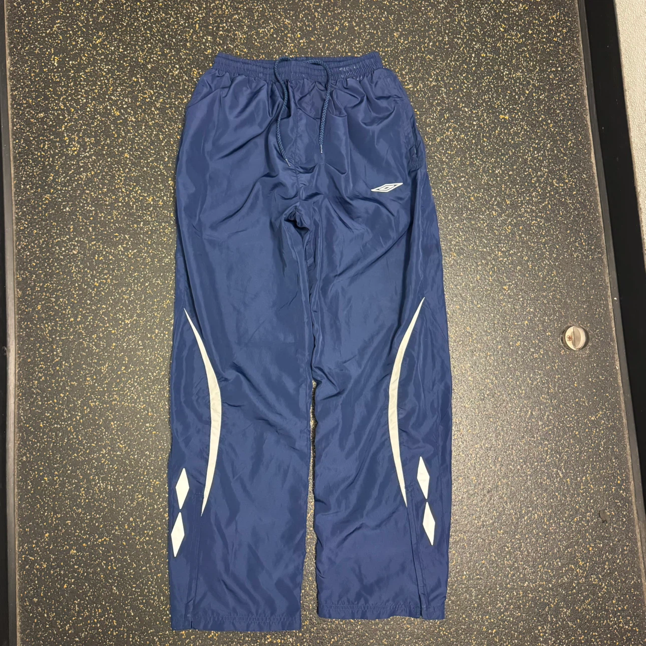 Umbro Nylon Track Pants Navy Blue