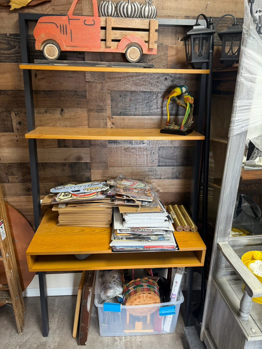 Bookshelf with Desk