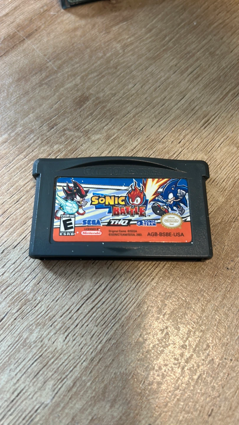 Sonic Battle Game Boy Advance Cartridge