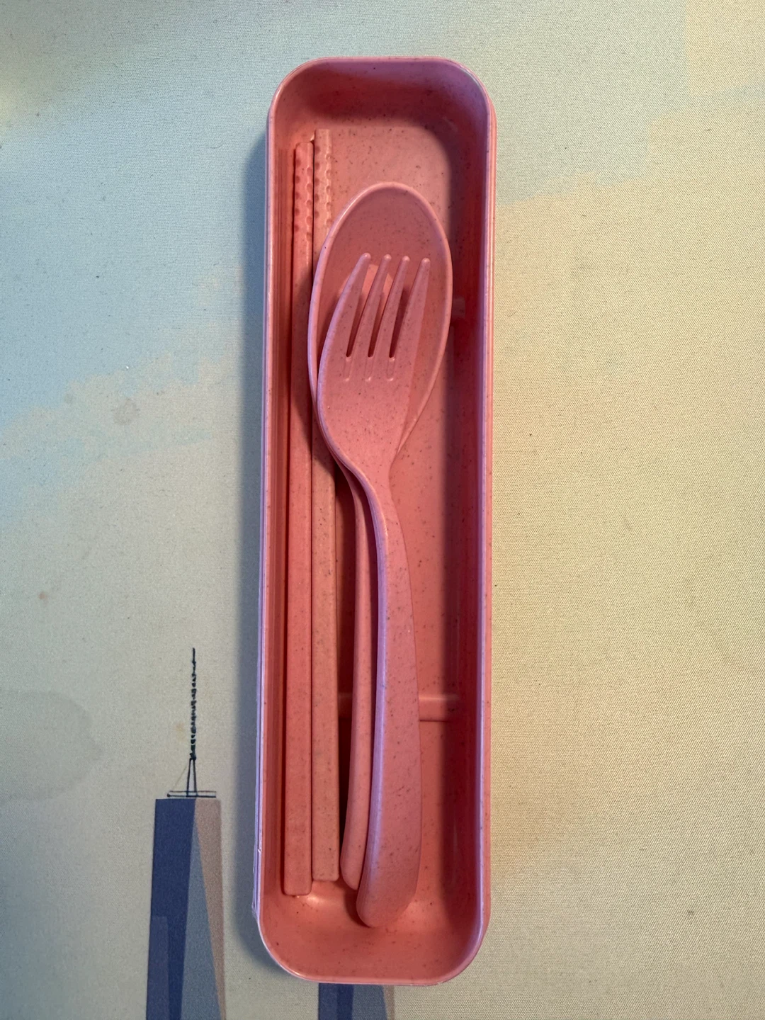 Pink Portable Cutlery Set