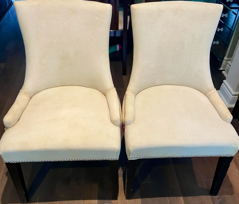 Set of Two Floral Upholstered Chairs - photo 2