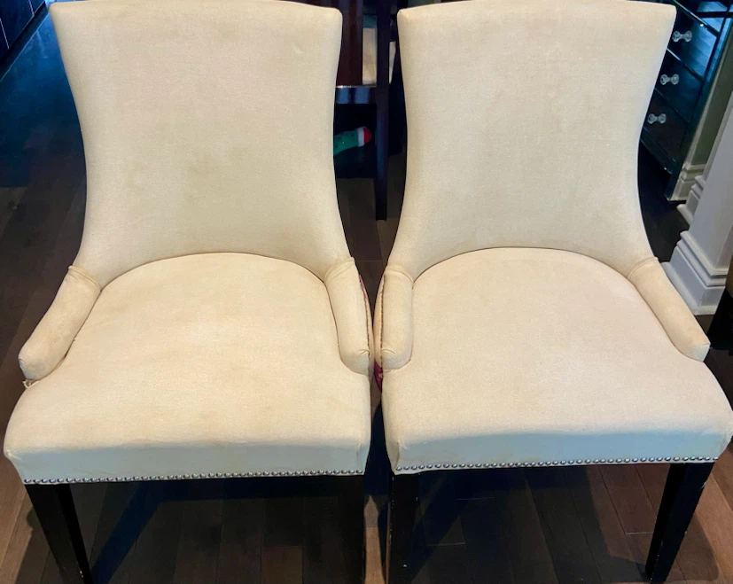 Set of Two Floral Upholstered Chairs - photo 4