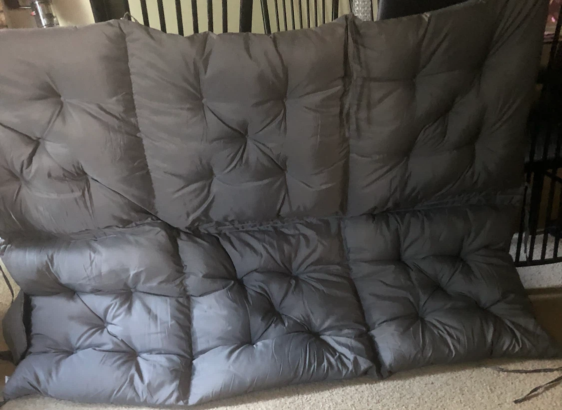 Dark Grey Bench/ swing  Cushion