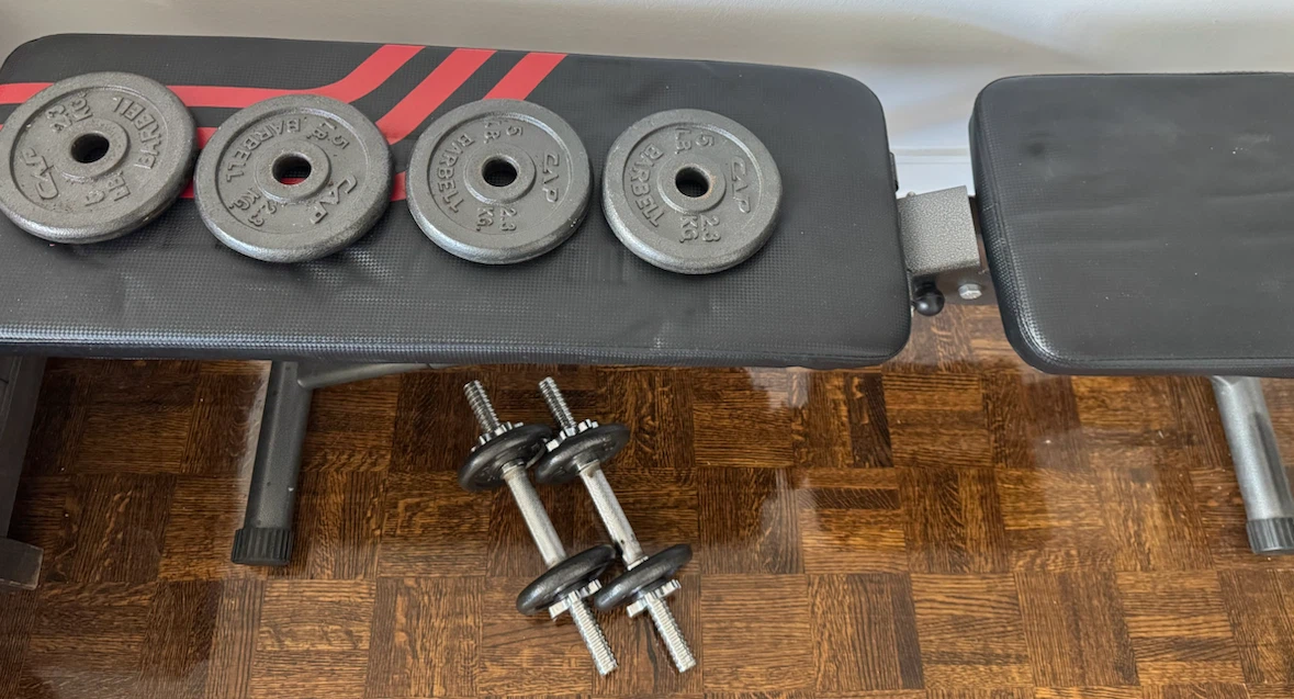 Workout Bench with Dumbbell Set - photo 5