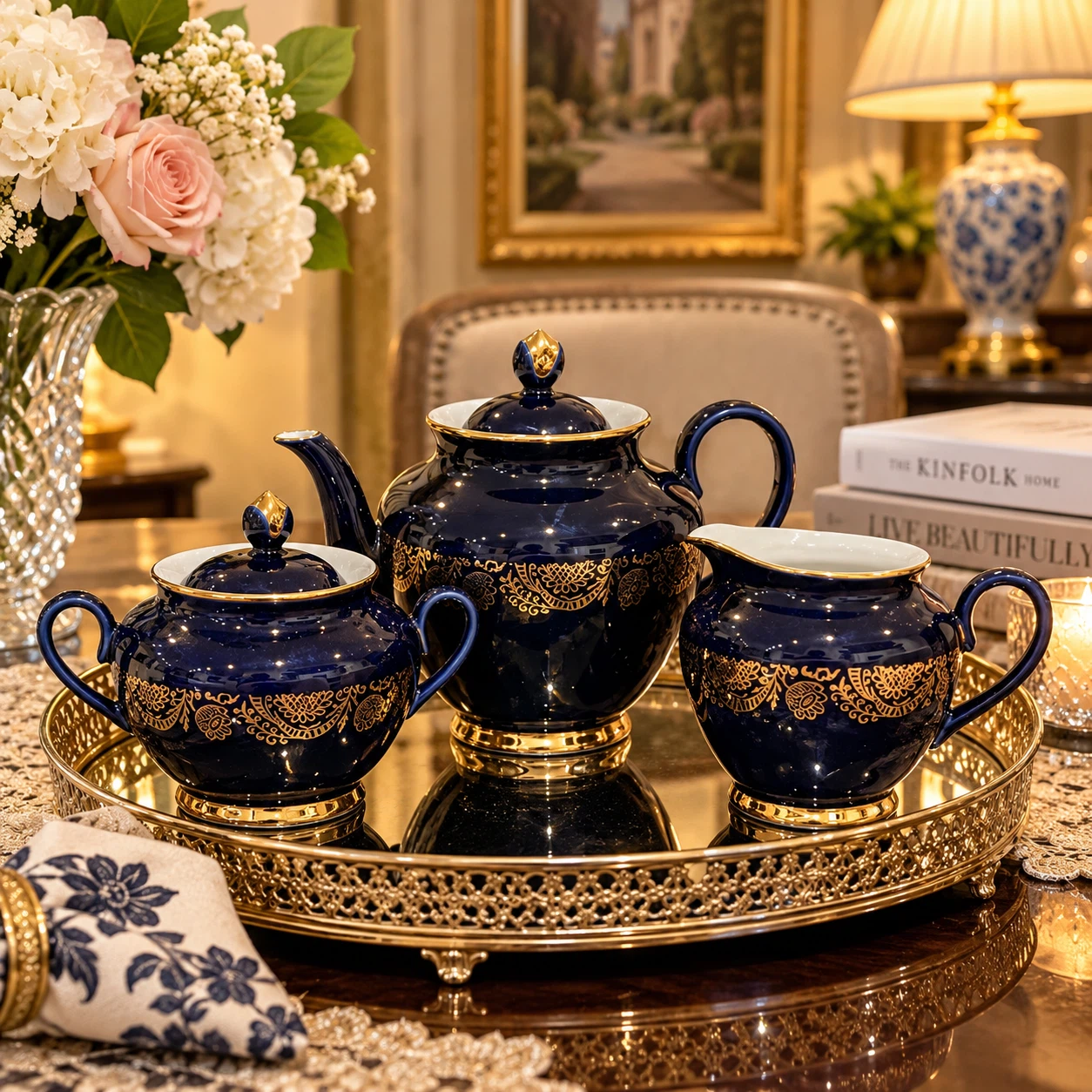Lomonosov Porcelain Tea Set