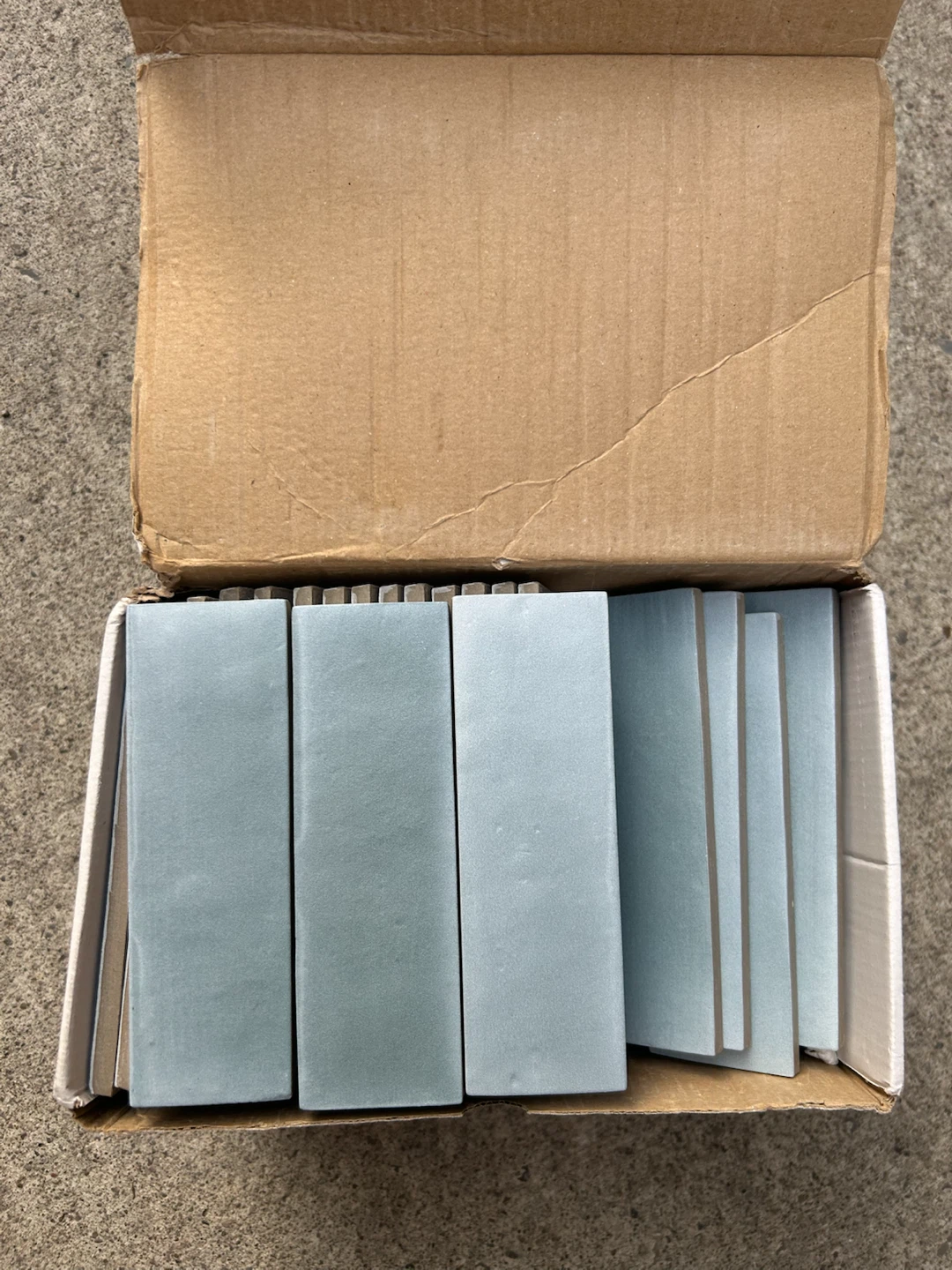Wall Tiles 2” x 6” Blue Porcelain - made in Italy