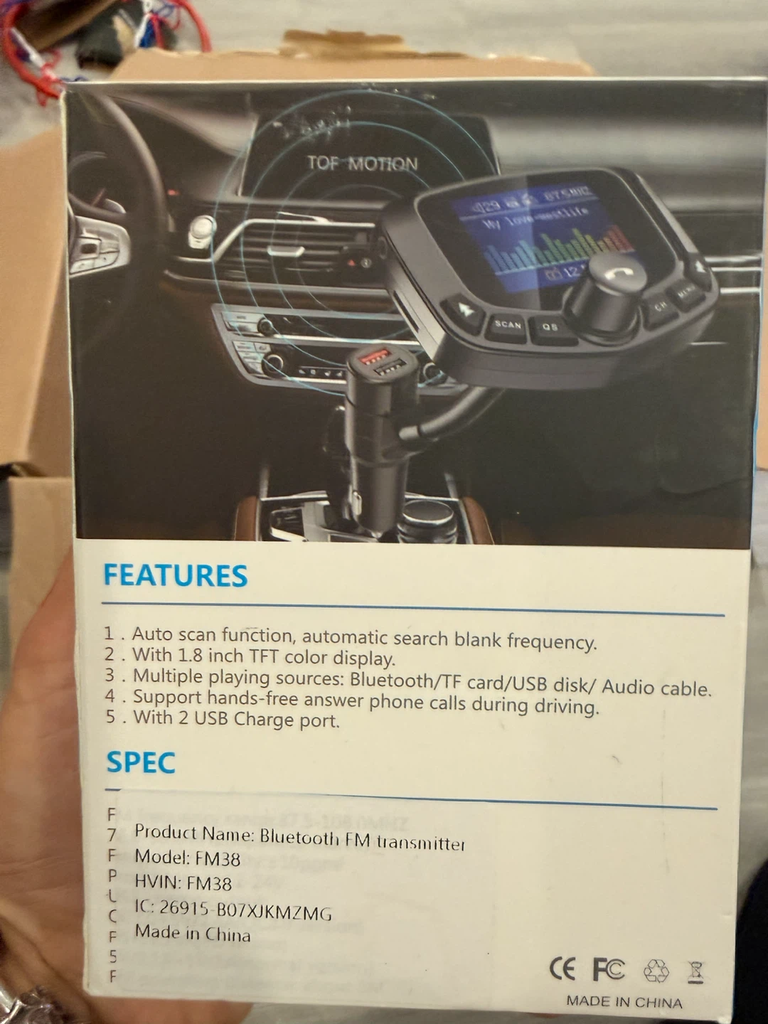 Tasshz Bluetooth Car FM Transmitter FM38 - photo 2