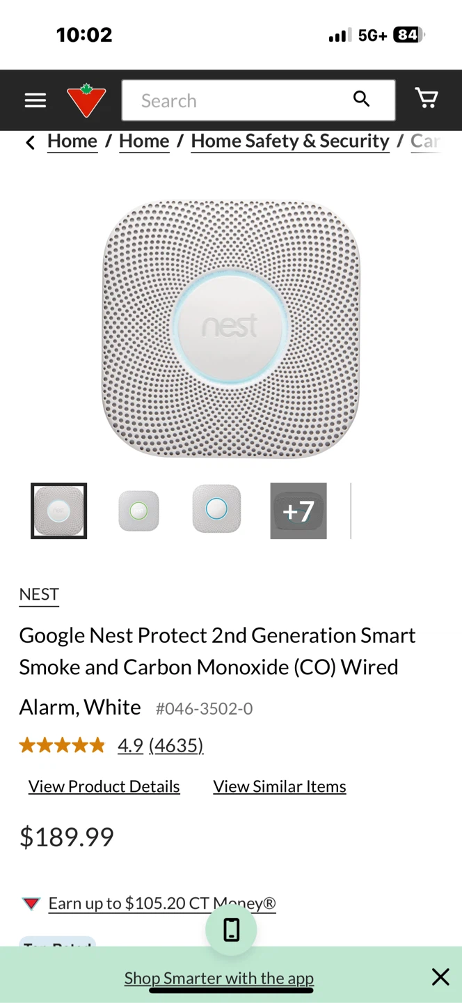 Google Nest Protect 2nd Gen Wired Smoke and CO Alarm 🏈 - photo 3