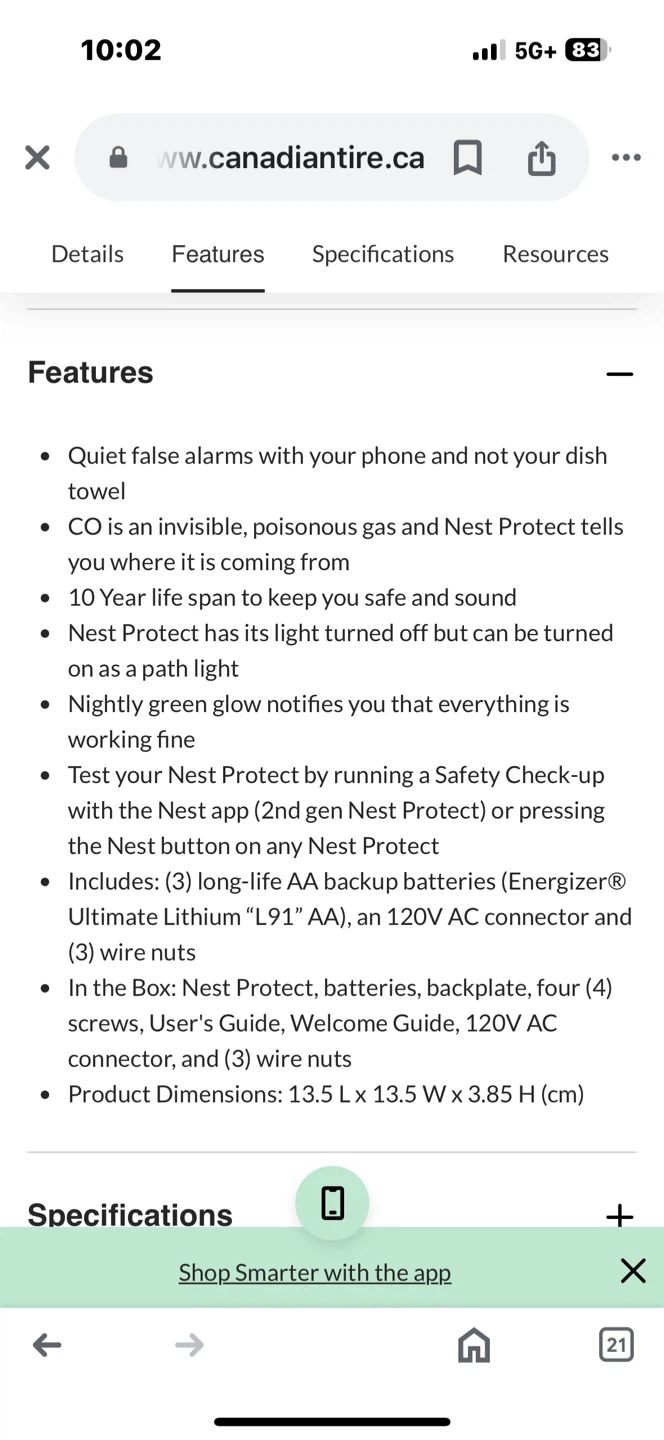 Google Nest Protect 2nd Gen Wired Smoke and CO Alarm 🏈 - photo 5